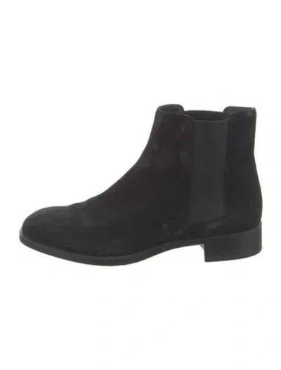 Pre-owned Tod's Suede Chelsea Boots In Black