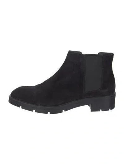Pre-owned Tod's Suede Chelsea Boots In Black