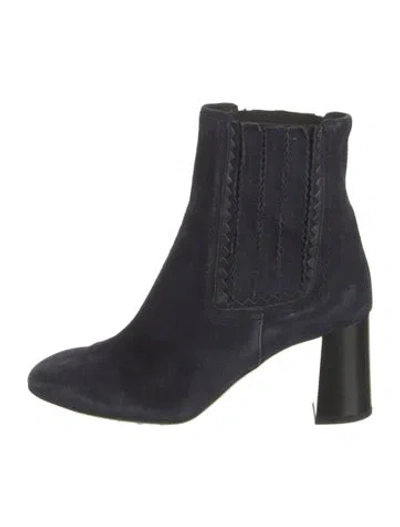 Pre-owned Tod's Suede Chelsea Boots In Blue