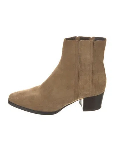 Pre-owned Tod's Suede Chelsea Boots In Brown