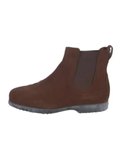 Pre-owned Tod's Suede Chelsea Boots In Brown
