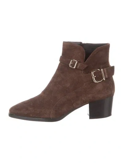 Pre-owned Tod's Suede Chelsea Boots In Brown