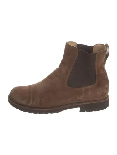 Pre-owned Tod's Suede Chelsea Boots In Brown