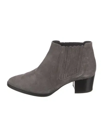 Pre-owned Tod's Suede Chelsea Boots In Gray