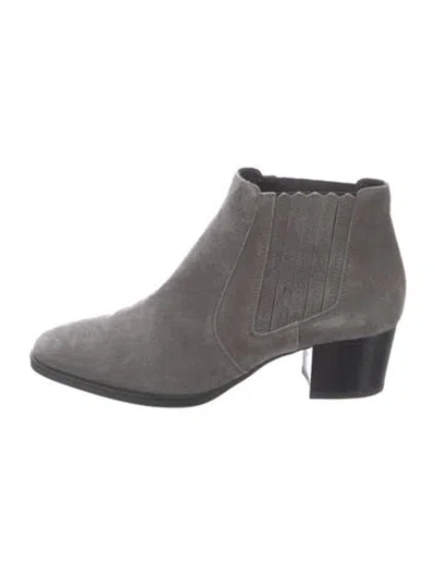 Pre-owned Tod's Suede Chelsea Boots In Grey