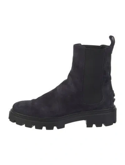 Pre-owned Tod's Suede Chelsea Boots In Multi