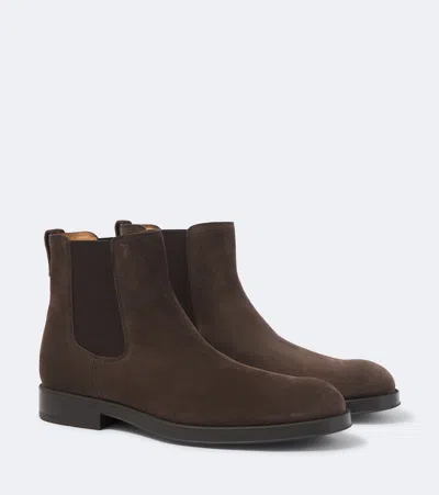 Tod's Chelsea Ankle Boots In Brown