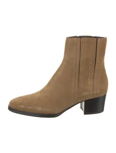 Pre-owned Tod's Suede Chelsea Boots In Neutral