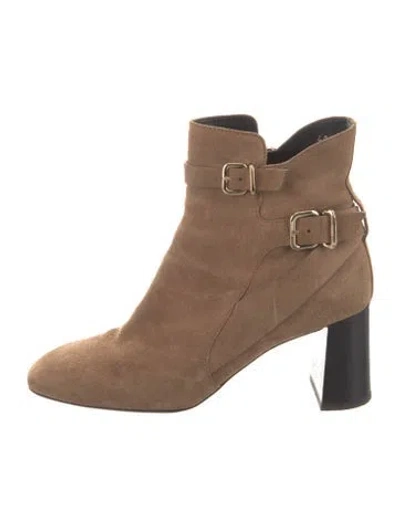Pre-owned Tod's Suede Chelsea Boots In Neutrals