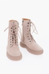Tod's Stivaletto Stringato Suede Ankle Boots