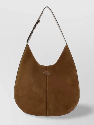 Tod's Suede Di Shoulder Featuring Seam Detailing