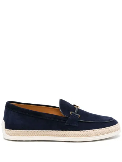 TOD'S SUEDE ESPADRILLE LOAFERS