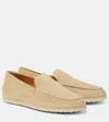 Tod's Slip-ons Aus Veloursleder In Beige
