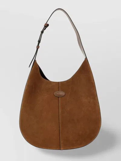 Tod's Suede Finish Top Handle Shoulder Bag