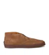 Tod's Suede Gomma Desert Boots In Brown