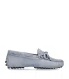 Tod's Suede Gommino Driving Shoes In Blue