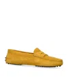 Tod's Woman Loafers Yellow Size 7.5 Soft Leather In Yellow