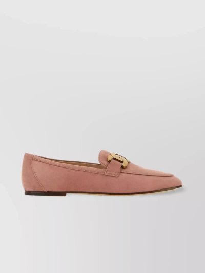 Tod's Flat Shoes In Pink & Purple