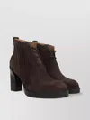 Tod's Suede Lace-up Ankle Boots