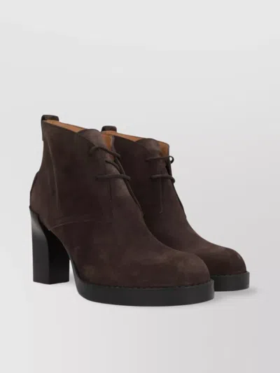 Tod's Suede Lace-up Ankle Boots