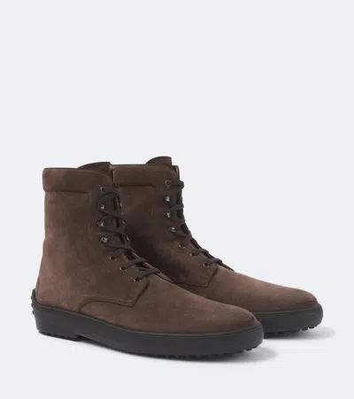 Tod's Stivali Mont. Winter Gomm 84l In Brown