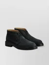Tod's Suede Leather Ankle Boot With Lightweight Rubber Sole