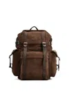 Tod's Backpack In Suede Medium In Brown