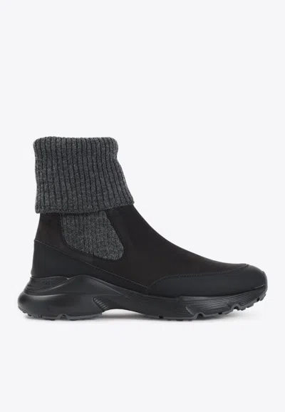 Tod's Suede Leather High-top Sneakers