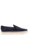 Tod's Suede Espadrille Slip-on Sneaker, Navy In Blue
