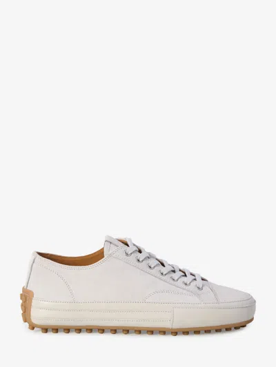 Tod's Suede Leather Sneakers In White