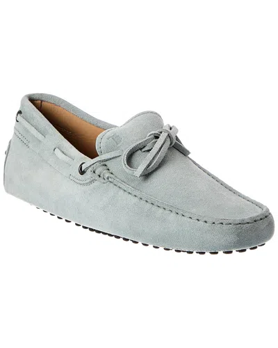 Tod's Tods Suede Loafer In Gray