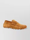 Tod's Suede Loafer With Moccasin Style Stitching