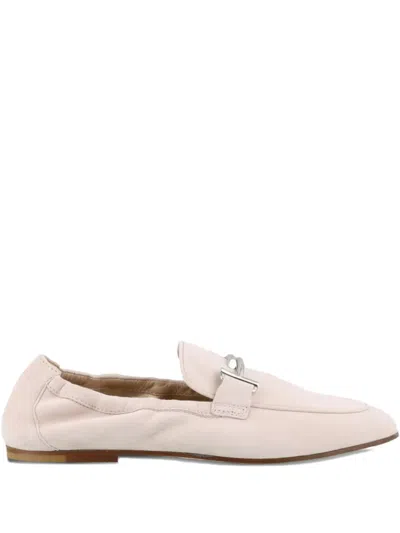 Tod's Suede Loafers In White