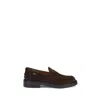 Tod's Suede Loafers In Brown