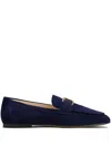 Tod's T Timeless Loafers In Suede In Blue