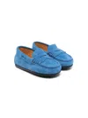 Tod's Suede Loafers In Blue