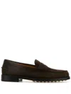 Tod's Suede Loafers In Braun