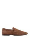Tod's Suede Loafers In Brown