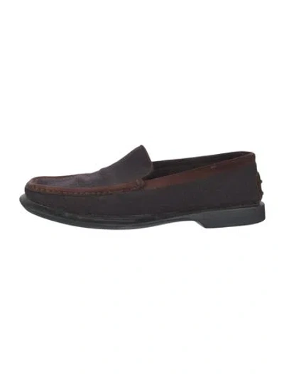Pre-owned Tod's Suede Loafers In Brown