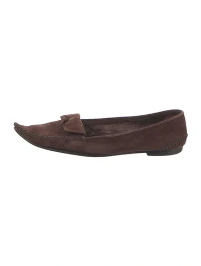 Pre-owned Tod's Suede Loafers In Brown