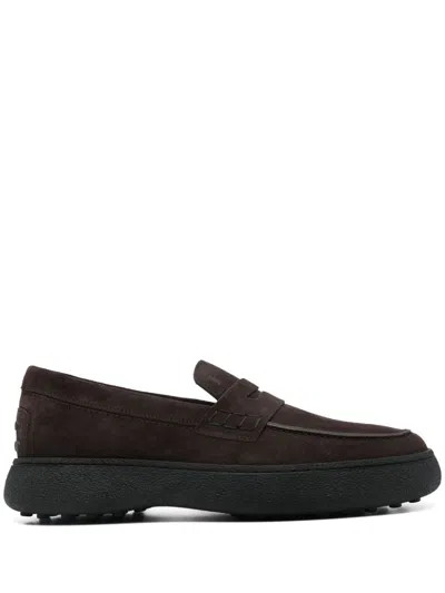 TOD'S SUEDE LOAFERS