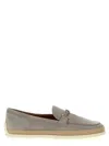 Tod's Suede Loafers Rubber Sole Gold-tone Hardware
