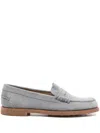 Tod's Suede Moccasins In Grey