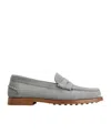 Tod's Suede Moccasins In Grey