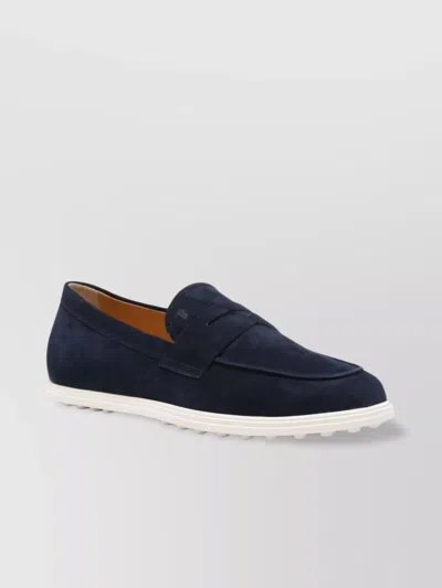 Tod's Suede Loafers Penny Strap