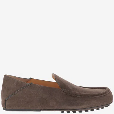 Tod's Suede Loafers In Brown
