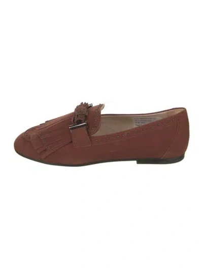 Pre-owned Tod's Suede Loafers W/ Tags In Brown
