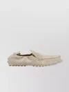 Tod's Suede Loafers With Elasticated Trims In Brown