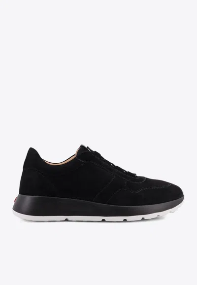 TOD'S SUEDE LOW-TOP SNEAKERS