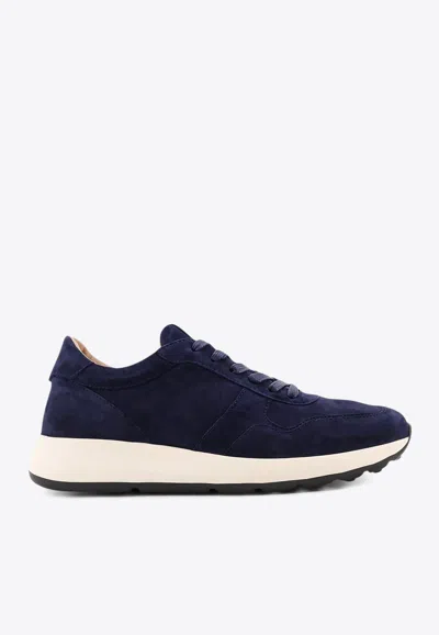 TOD'S SUEDE LOW-TOP SNEAKERS